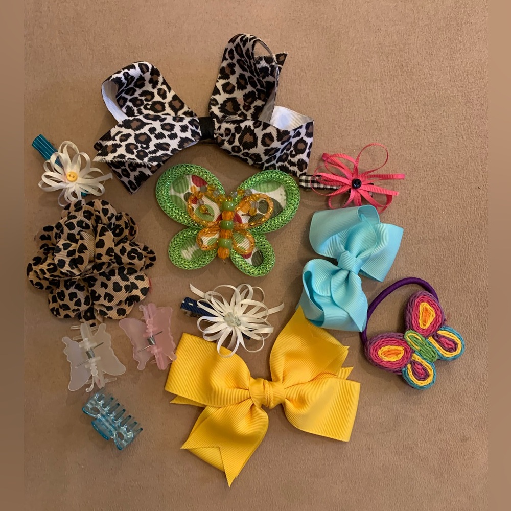 NEW! Girls Colorful Hair Accessories Set of 12 Pieces
